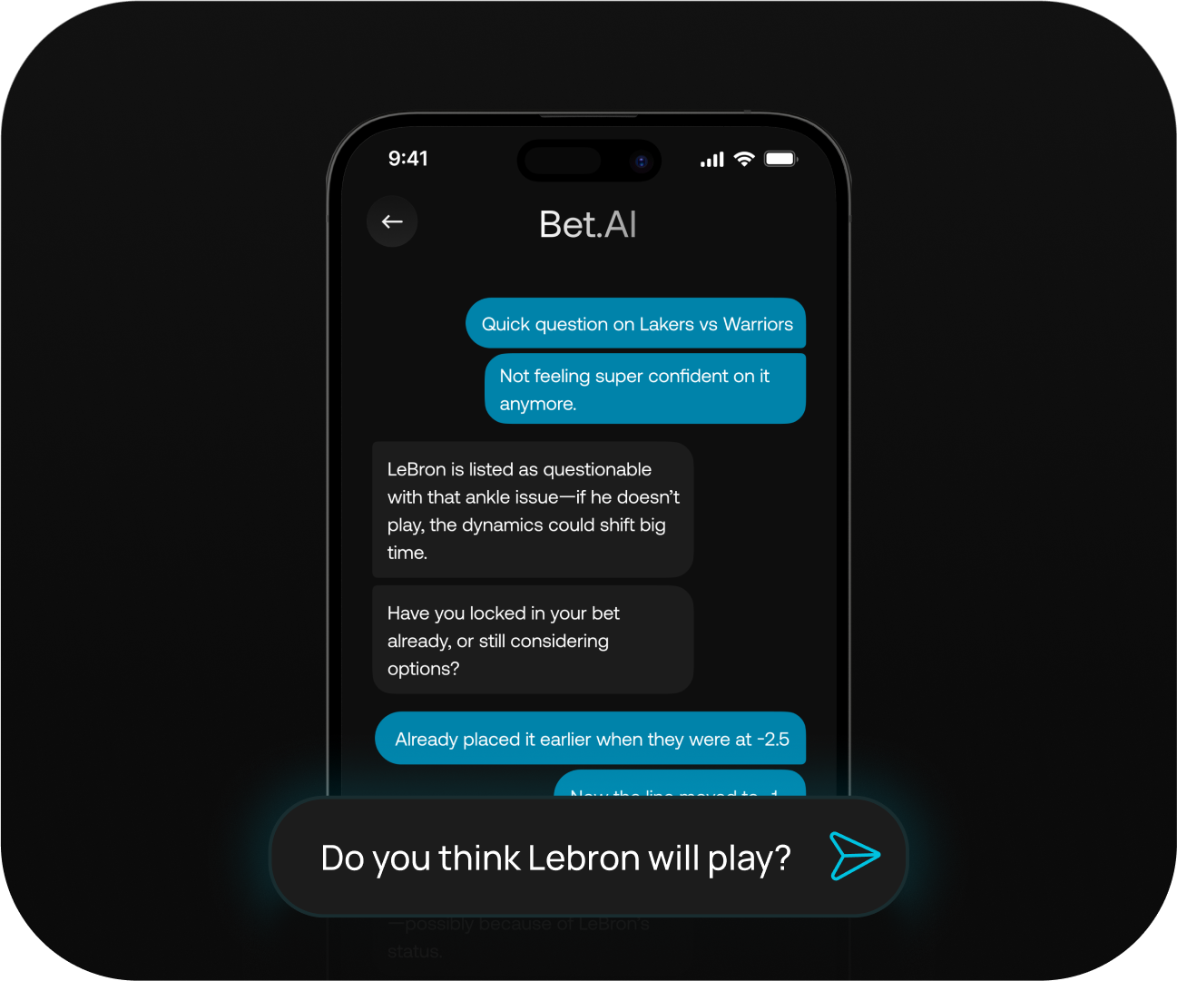 AI chat interface